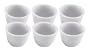 HIC 5-ounce Porcelain Ribbed Custard Cup