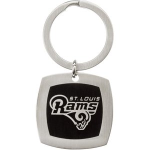 Stainless Steel 35.00MM X 35.00MM St. Louis Rams Logo Keychain