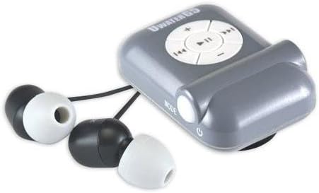 Fitness Technologies UWaterG5 4GB Action MP3/FM Player, 6-8 Hours Playtime, 100% Waterproof, Gray/White