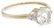 10k Gold, March Birthstone, Aquamarine and Diamond Ring