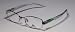 AUTHENTIC designer/brand: LACOSTE style/model: 12233 size: 52-18-135 color: SILVER/CLEAR GREEN INSERTS SIGNATURE LOGO OPTICAL RX EYEGLASSES/GLASSES/FRAME - mens/womens/unisex