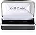 Cuff-Daddy Swarovski Black Diamond Crystal Cufflinkswith Presentation Box