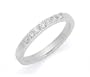 14k White Gold Prong-Set Round 7-Stone Diamond Wedding Band (1/4 cttw, H-I Color, SI1-SI2 Clarity), Size 5