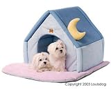 Moon & Star Pet House Bed : Color BLUE