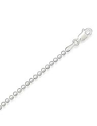 Sterling Silver 20 Inch 2.2mm Bead Chain Necklace