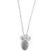 Keepsake Lockets Silver Tone Charms Vintage Look Necklace