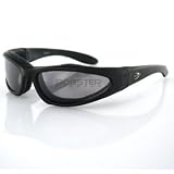 Bobster Eyewear Low Rider II Convertible Sunglasses - Black Frame - 3 Lenses - 100% UVA and UVB Protection
