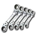 SK Hand Tool 89480 5 Piece Stubby Flexible Double Box Locking Flex G-Pro Metric Wrench Set