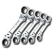 SK Hand Tool 89480 5 Piece Stubby Flexible Double Box Locking Flex G-Pro Metric Wrench Set