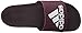 adidas Men's Adilette Comfort Slides Sandals, Maroon/White/Maroon, 13