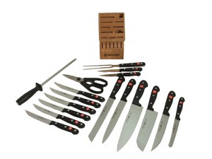 Wusthof Gourmet 18-Piece Knife Set with Storage Block On Sale