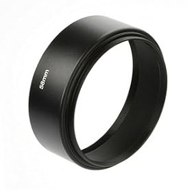 Bluecell 58mm Metal Lens Hood protector for DSLR camera + Bluecell Cable Tie