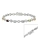 Sterling Silver Bracelet Genuine Diamond accents title=