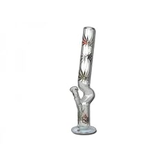 BONG MIT BL�TTER - 48CM - � 50MM - 18.8MM CHILLUMSCHLIFF - COOLE S-FORMPFEIFE