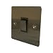 Flat Plate Black Nickel 1 Gang Switch 2 Way