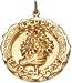 Happy Birthday Shadow Box Hand Holding Daisies, 14K Gold Charm