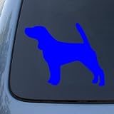 BEAGLE SILHOUETTE - Dog - Vinyl Car Decal Sticker #1490 | Vinyl Color: Blue