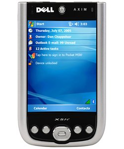 Dell Axim X51v - Handheld - Windows Mobile 5.0 - PXA270 624 MHz - RAM: 64 MB - ROM: 256 MB - 3.7 color TFT ( 480 x 640 ) - IrDA, Bluetooth, Wi-Fi