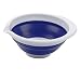 Progressive International 3 Quart Collapsible Bowl, Blue and White