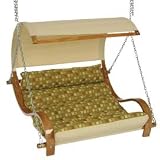 Double Cushioned Swing - Fruit Patch Citrus DuraCord fabric