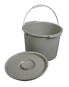 Replacement Commode bucket with Lid, 12 qt. / 2 gallon