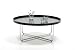 Coffee table Tracy black chrome