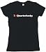 I Heart (Love) Quarterbacks Women's Tee Shirt XL-Red-Regular Fit