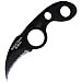 Smith & Wesson SWHRT2B HRT Neck Badge Serrated Bear Claw Knife, Black