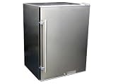 Summit SPR6OS 24 Outdoor Refrigerator with 4.8 cu. ft. Capacity, Glass Shelves, Door Shelves, Can Dispenser, Front Lock and Full Handle