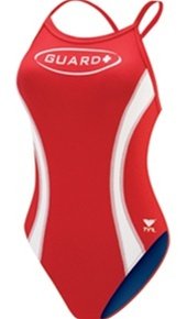 TYR Female Guard Splice Diamondback - Red - 36