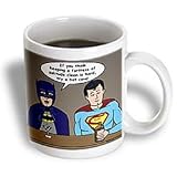Rich Diesslins Funny General Cartoons - Super Hero Parody with Batman and Superman at the bar - Mugs