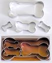 RM International Dog Bone Cookie Cutter Set - 4 pcs - for Cookies or Pet Treats