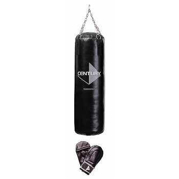 Buy Century Black 100-lb.Vinyl Heavy Bag with Gloves by CENTURY INC