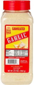 Spice World Granulated Garlic, 25 oz