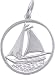 Jewelry : Sailboat Charm by Rembrandt Charms
