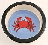Melia Crab Design Ceramic Dog Bowl-LARGE