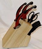 Contour Pro Knives 10tlg. Edelstahl-Messerset + Messerblock aus Massivholz