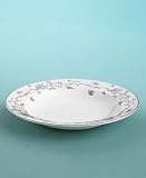 Martha Stewart Collection with Wedgwood Flourish Rim Soup Bowl in Ecru, 9