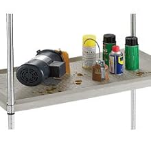 ï»¿RELIUS SOLUTIONS Polyethylene Spill Containment Liners for 1" Dia. Post Shelving - Gray