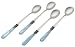 Rosanna Pearlized Aqua Napoleon Iced Tea Spoons, Set of 4