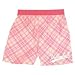 Boxercraft Flannel Volleyball Shorts with Pink Diagonal Pattern