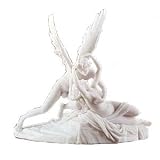 Eros (Cupid) & Psyche By Antonio Canova Greek Roman Mythology Lovers Statue, Marble Finish 11-inch
