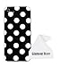 iPhone 6 Case, Black + White Polka Dot TPU Rubber Skin Case Cover for New Apple iPhone 6 4.7 inch With A Free Cleaning Cloth As a Gift