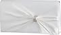 Coloriffics Handbags Pleated Dyeable Satin Evening Bag - White