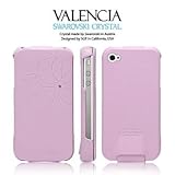 SGP Valencia iPhone 4 Leather Case Swarovski Pink