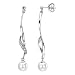 14k White Gold Freshwater Cultured Pearl and Diamond Earrings (H/I1, 0.07 ct. tw.)