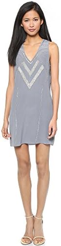 Ramy Brook Women's Ginger Dress, Slate/Antique Silver, Small