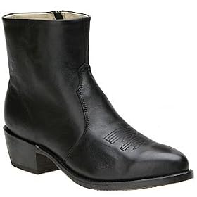 Buy Mens Durango 8.5 Inside Zipper Cowboy Heel Leather Casual Ankel Boots by Durango