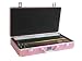 White Swan Mah Jongg (TM) - Mahjong Game Set (White Tiles, Pusher Arms, Aluminum Case, Pink)