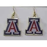 NCAA Dangling Earrings - Arizona Wildcats Logo